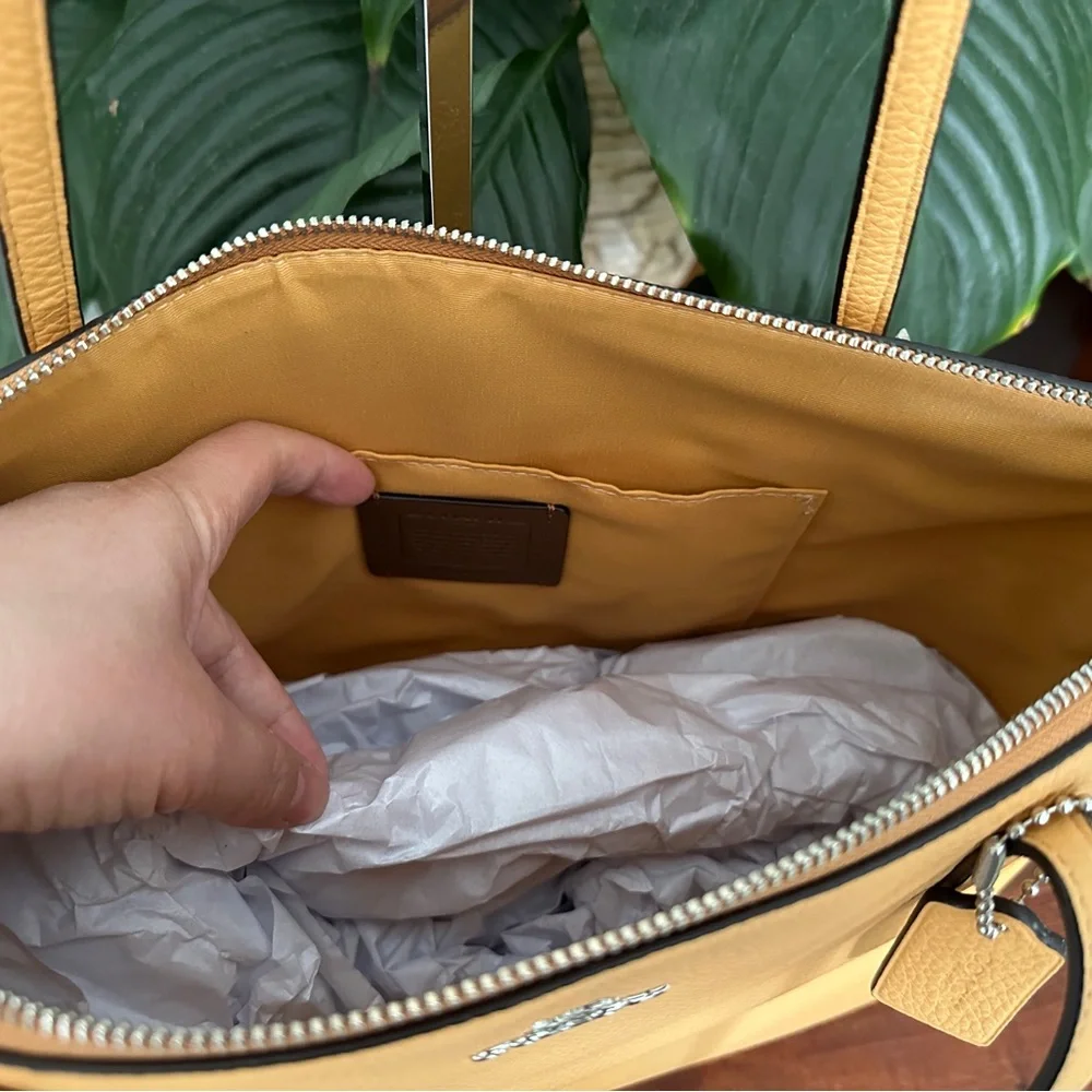 Coach Yellow Tote Bag - Picture 13 of 15